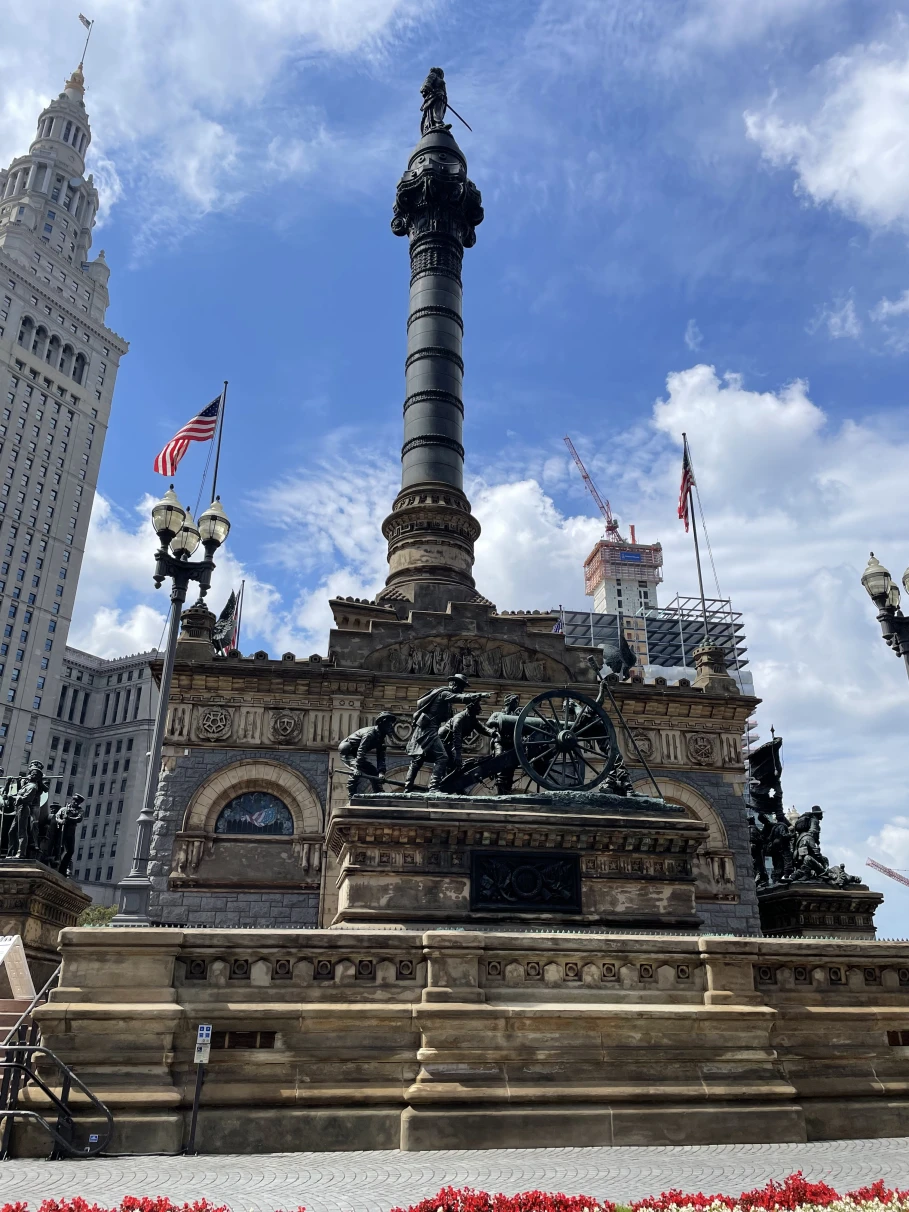 The Soldiers' and Sailors' Monument is a historical landmark in Cleveland.