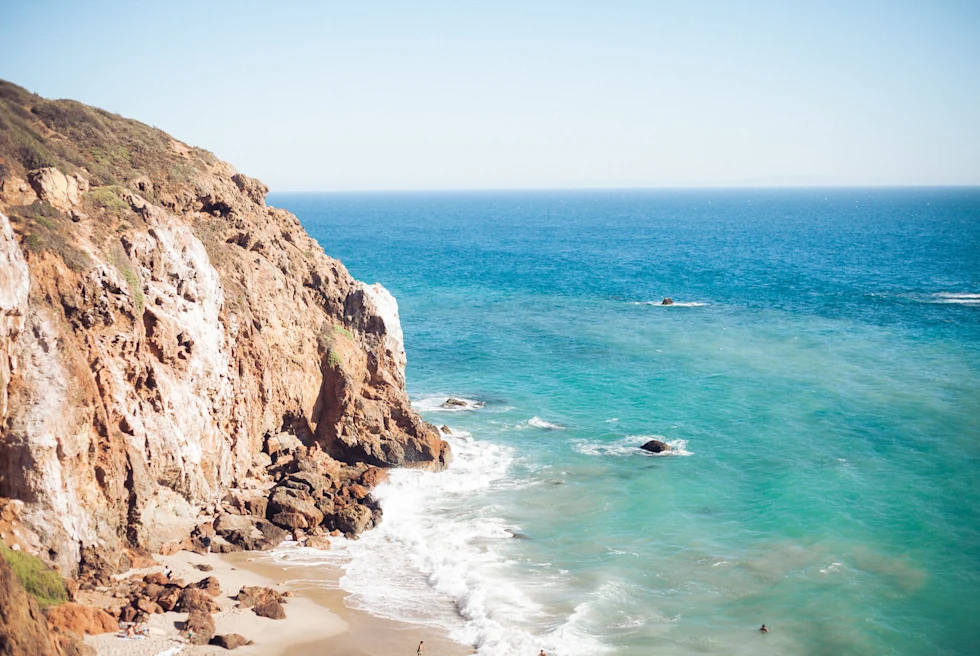 Beach, hiking views in California.