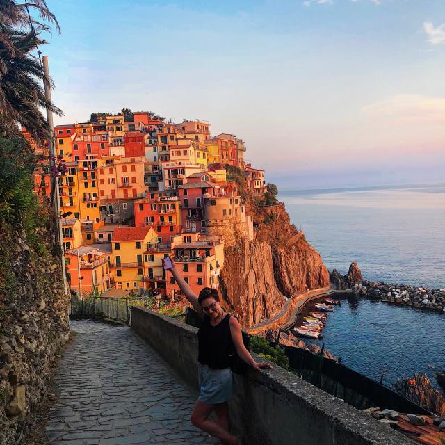 Fora Chelsea Howard Travel Agent cinque terre italy posing 