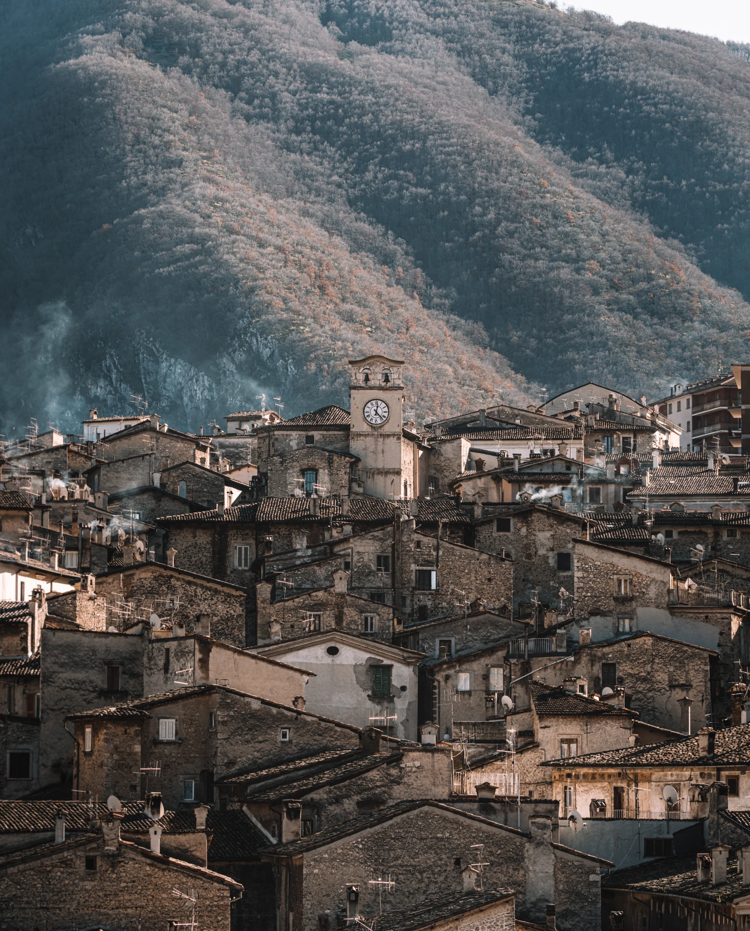 An ancient city in Abruzzo, Italy. 