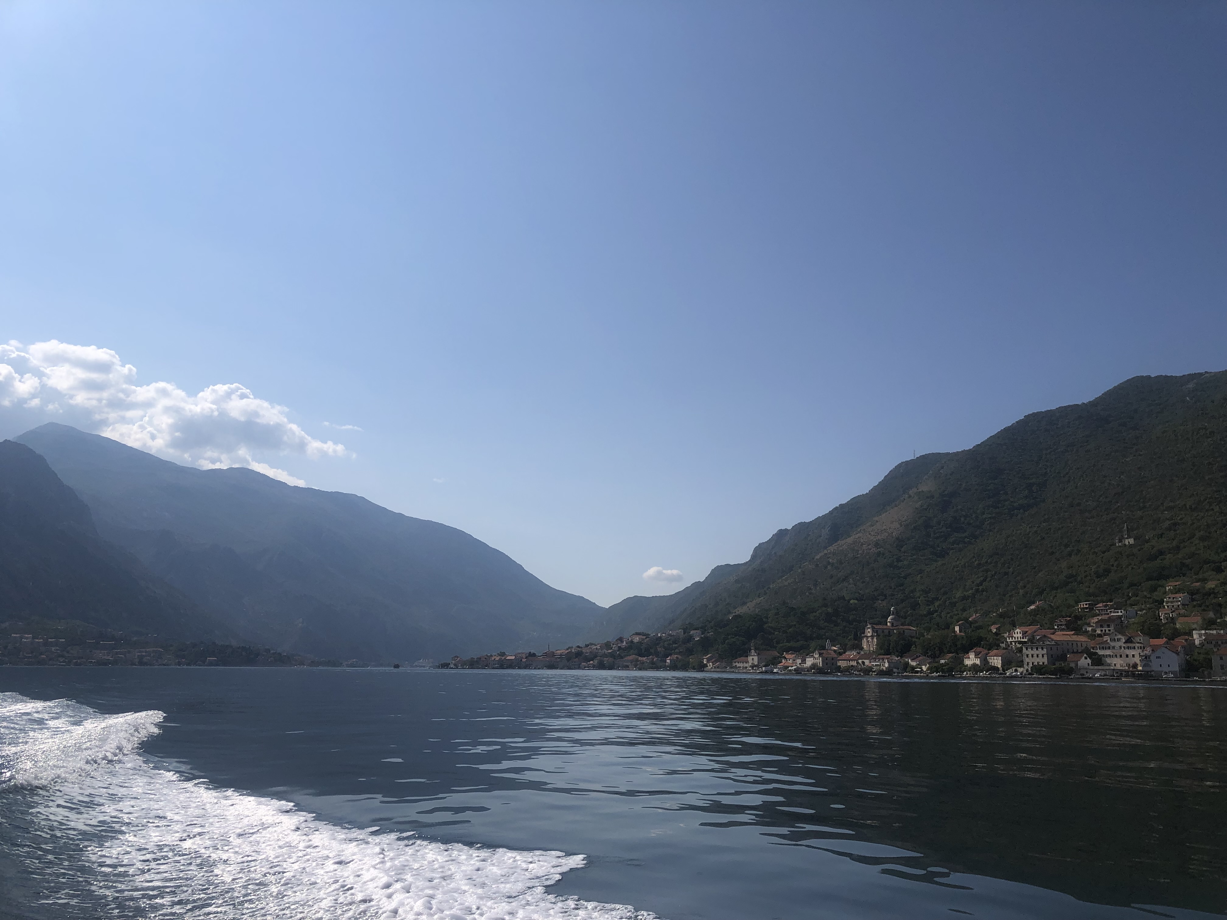 Pink sunset in Croatia. 