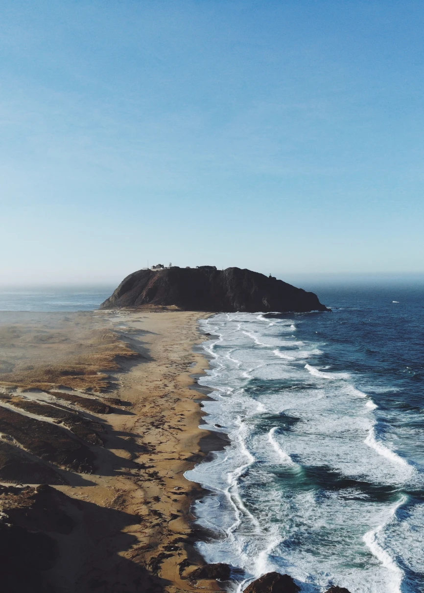 The coastline of Big Sur, California. 