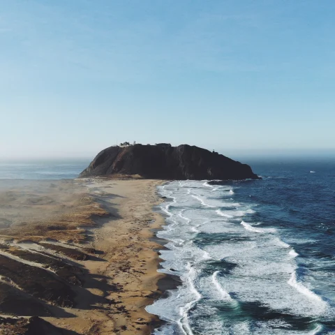 The coastline of Big Sur, California. 
