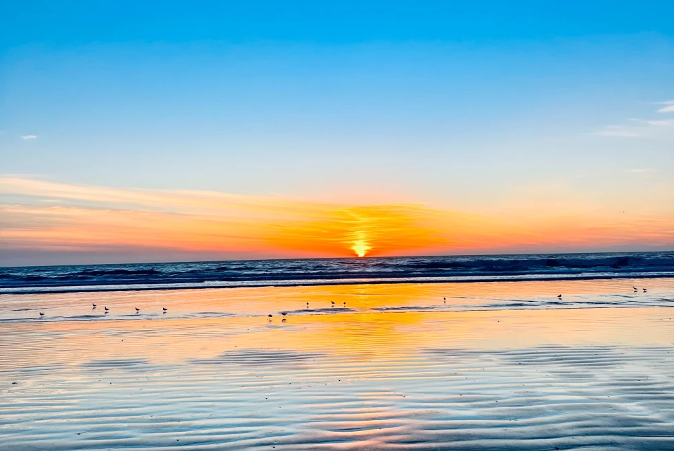 Watch the sunset by the beach as you say goodbye to Big Sur.