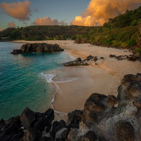 beach at sunset