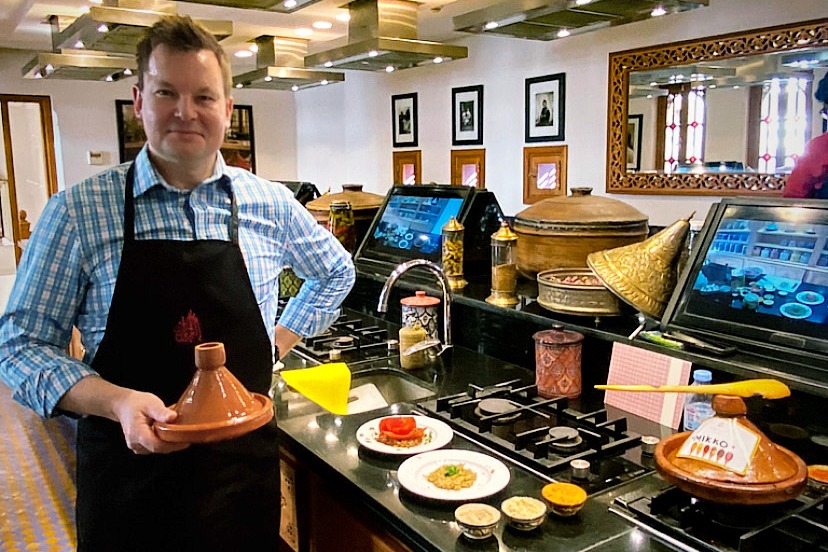 Cooking class at La Maison Arabe.