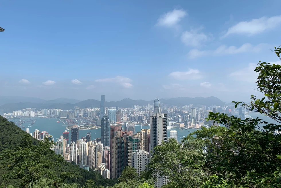 Victoria Peak is a hill on the western half of Hong Kong Island.
