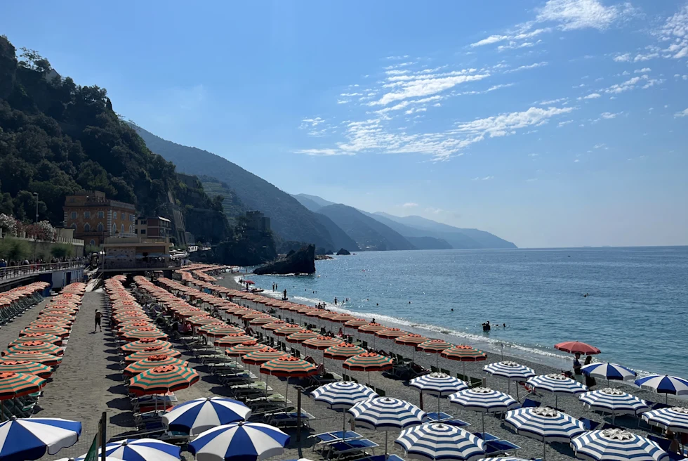 Beach Bar Stella Marina is a laid-back beachfront establishment.