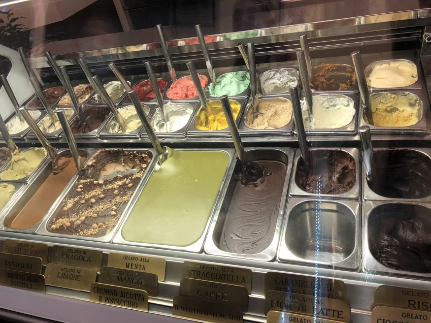 Gelato in Florence.