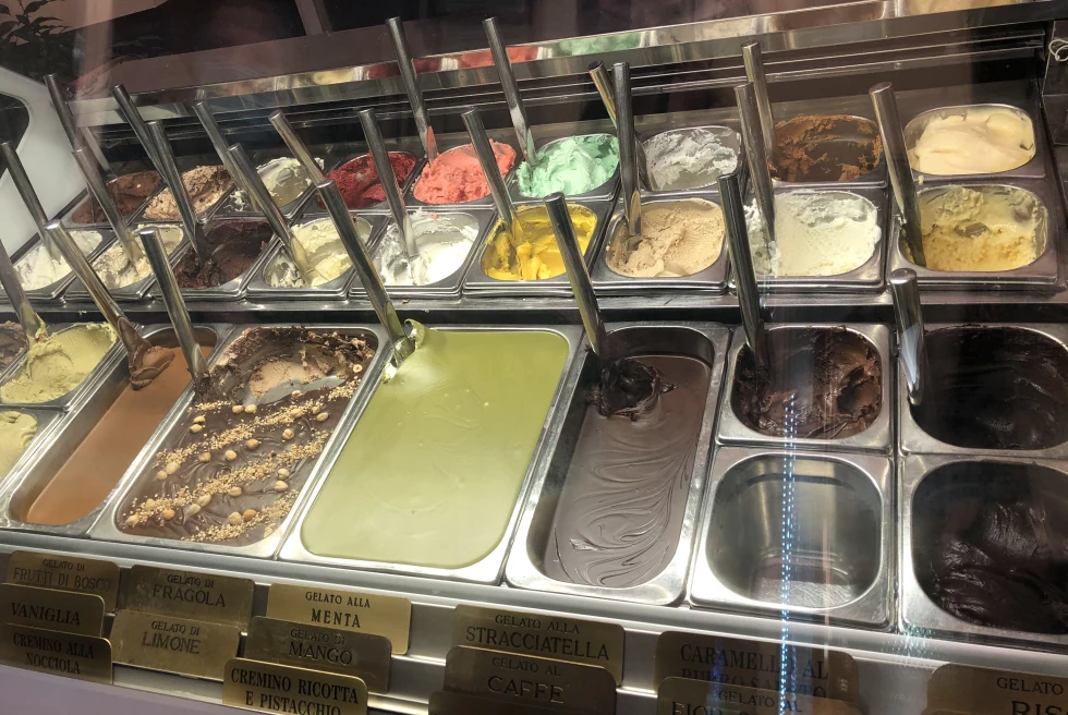 Gelato in Florence.