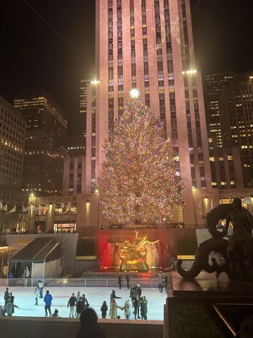 Rockefeller Center's christmas tree 