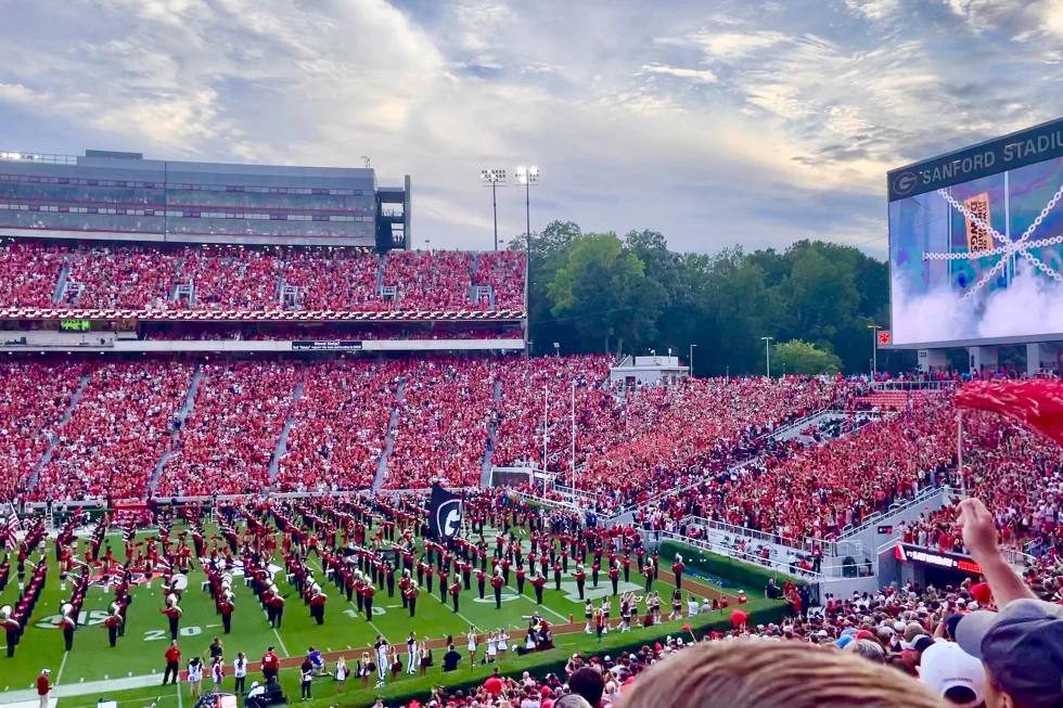 Sanford Stadium is the on-campus playing venue for football at the University of Georgia in Athens, Georgia