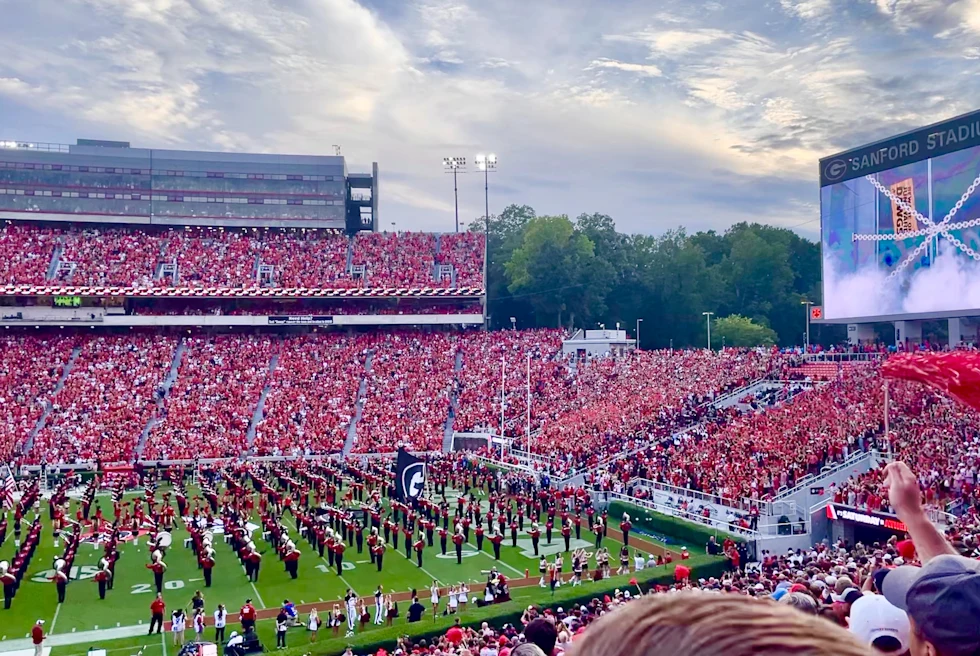 Sanford Stadium is the on-campus playing venue for football at the University of Georgia in Athens, Georgia