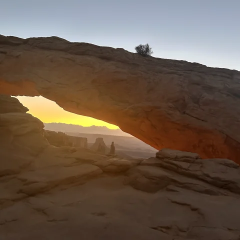 A picture of Sunrise at Canyonlands National Park.
