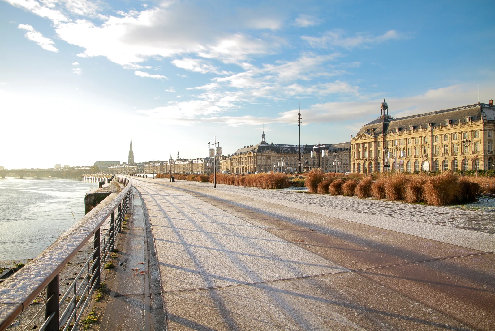 Bordeaux, France and its river.
