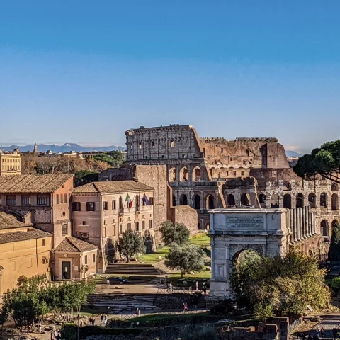 Historic ruins in Rome