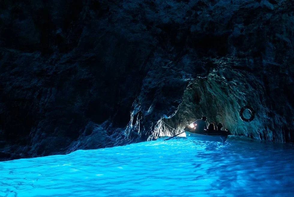 The Blue Grotto is a sea cave on the coast of the island of Capri, southern Italy.