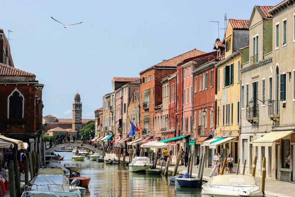 colorful buildings on a canal