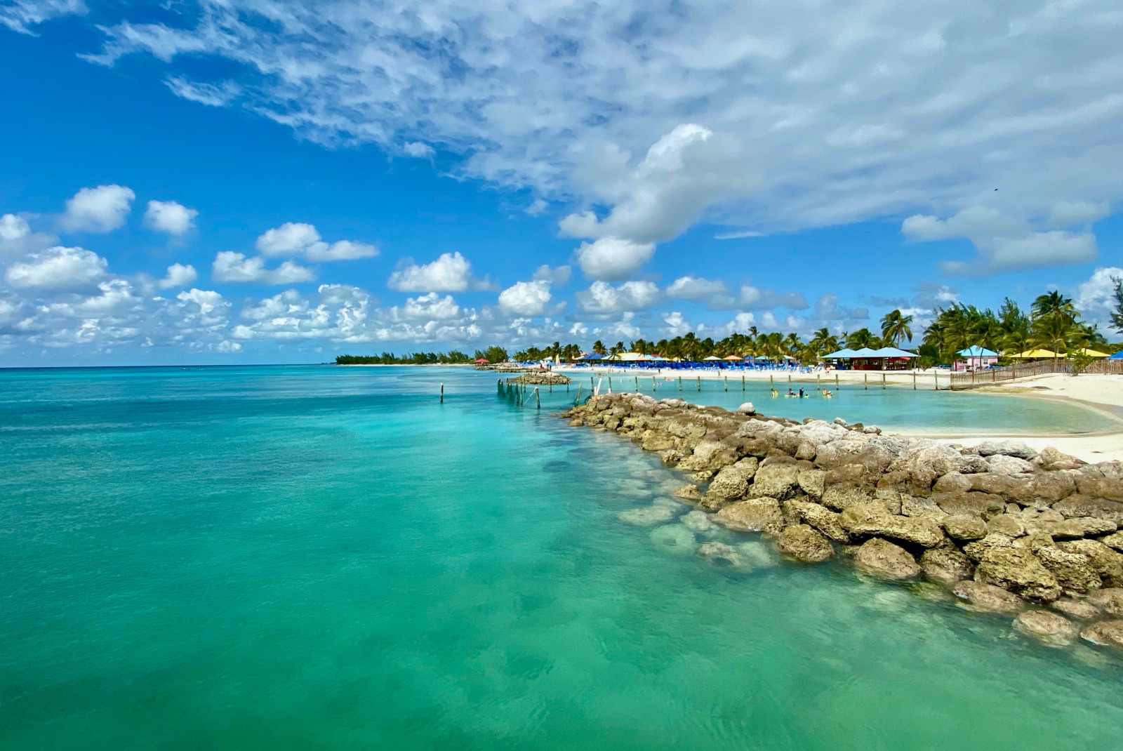 View of the Eleuthera Island in the Bahamas