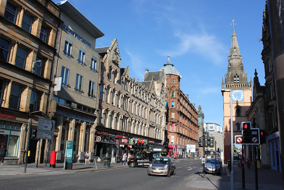 street lined with buildings during daytime