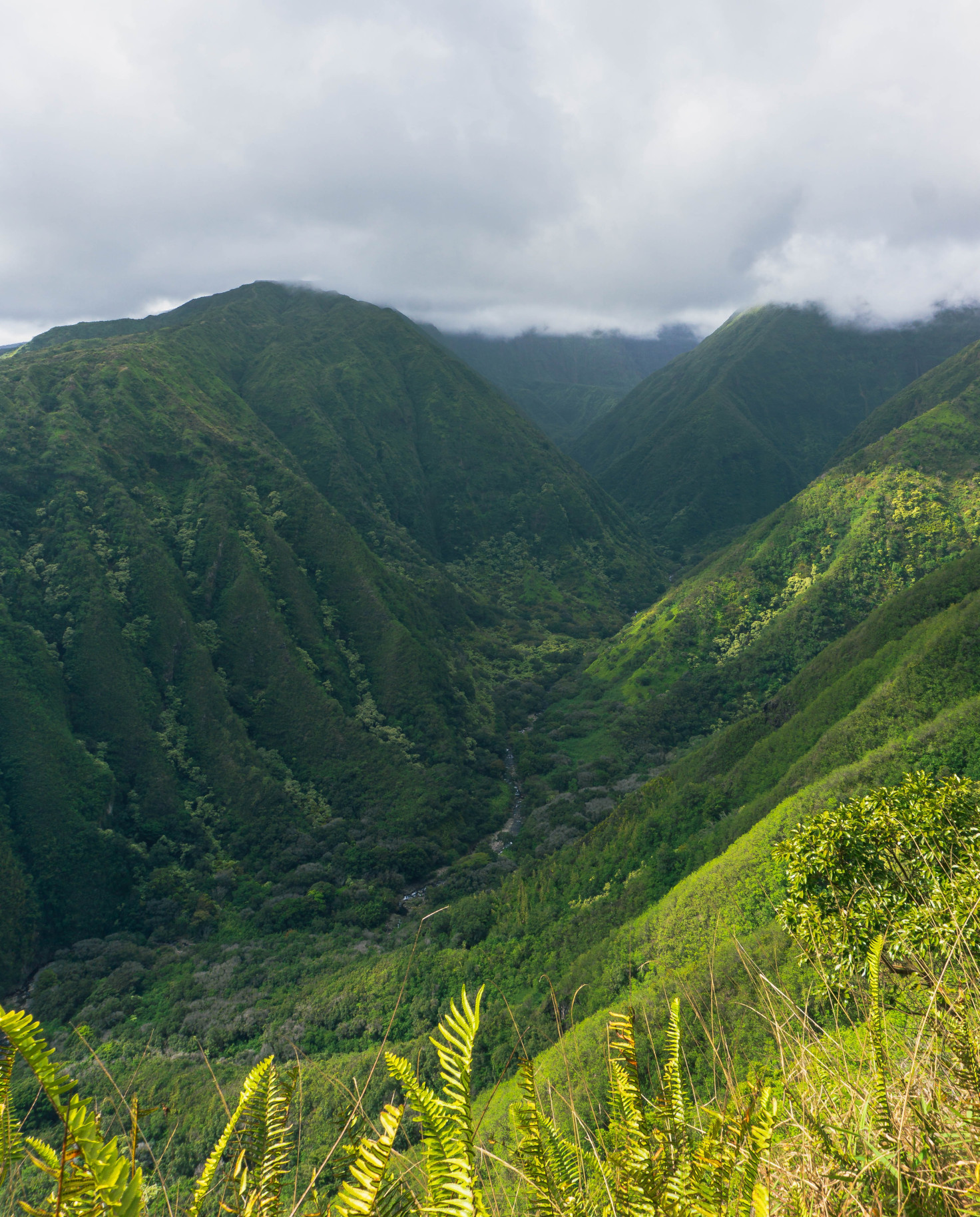 Green mountains with clouds in the sky during daytime