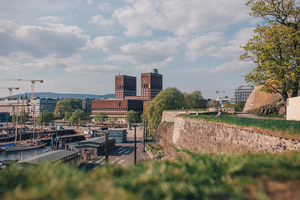 The skyline of the city of Oslo.