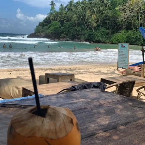 Beach view in Sri Lanka