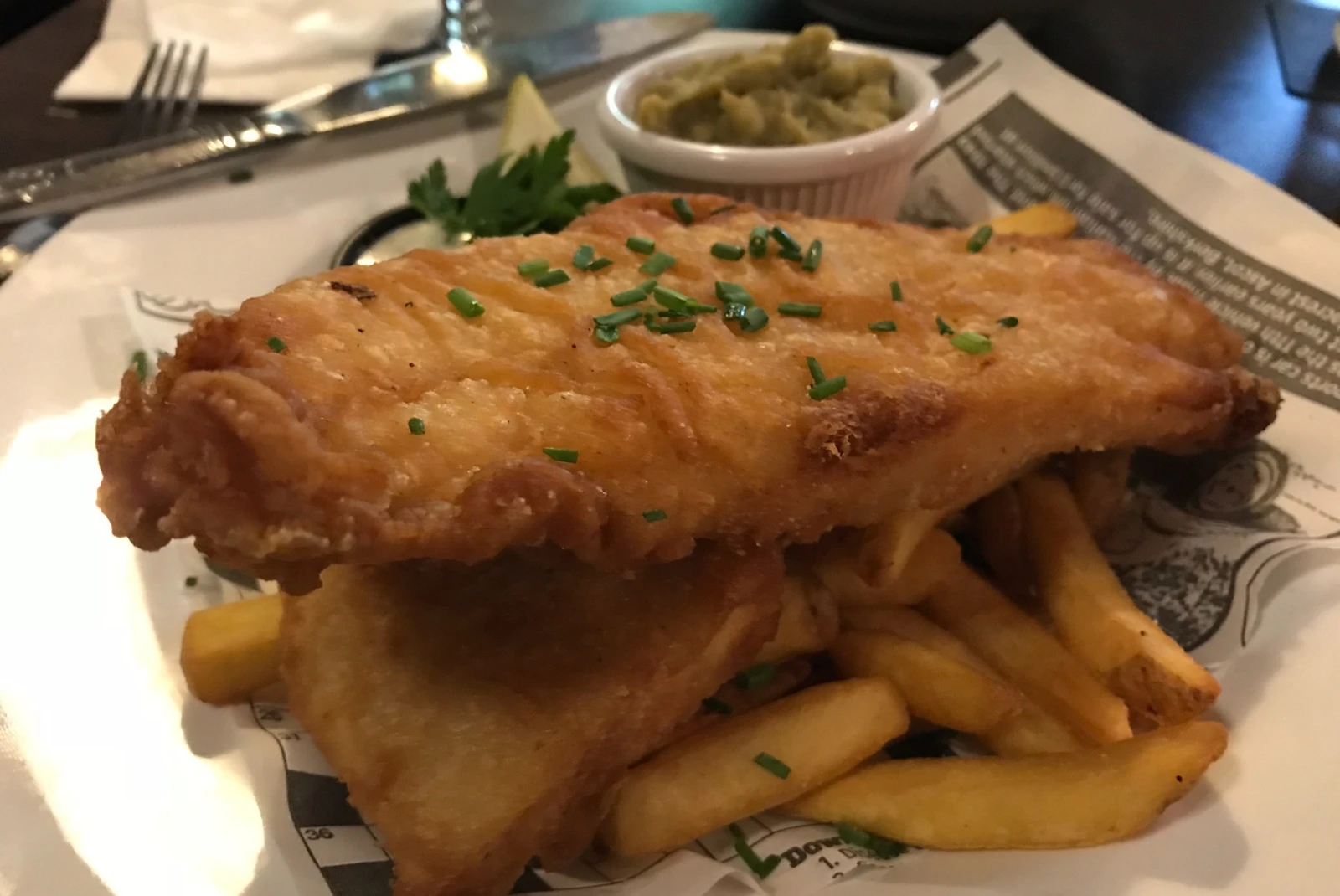 Fish & Chips is one of Dublin's local food favorites.