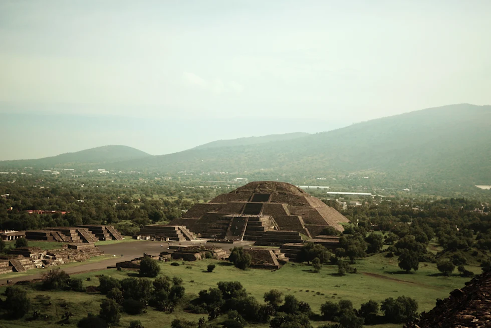 The ruins of Teotihuacan