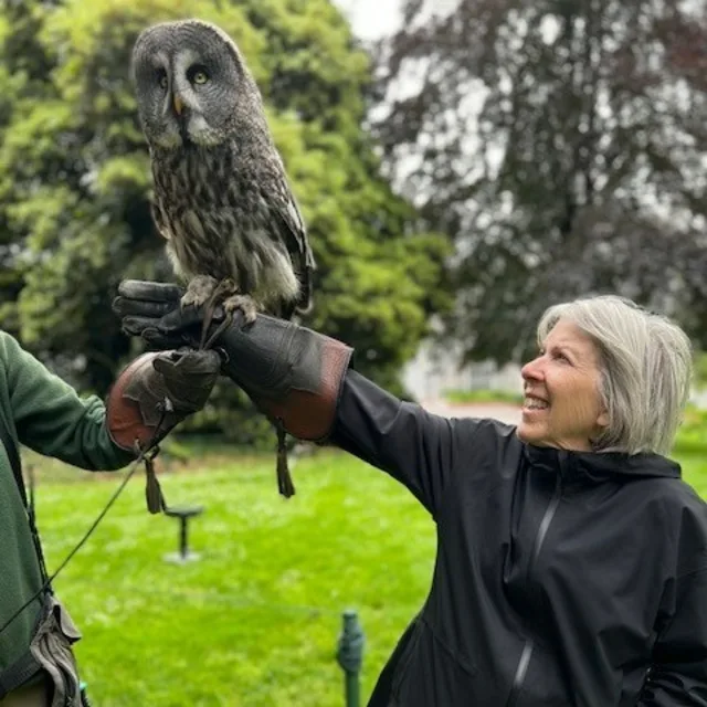 Picture of Rita with an Owl