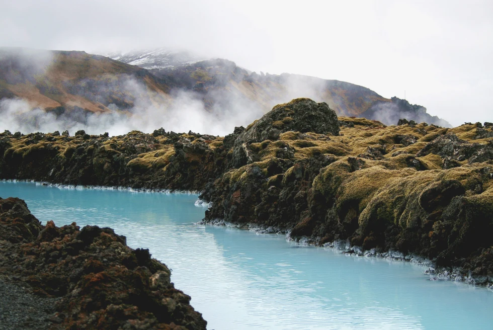 Blue Lagoon in Iceland. 
