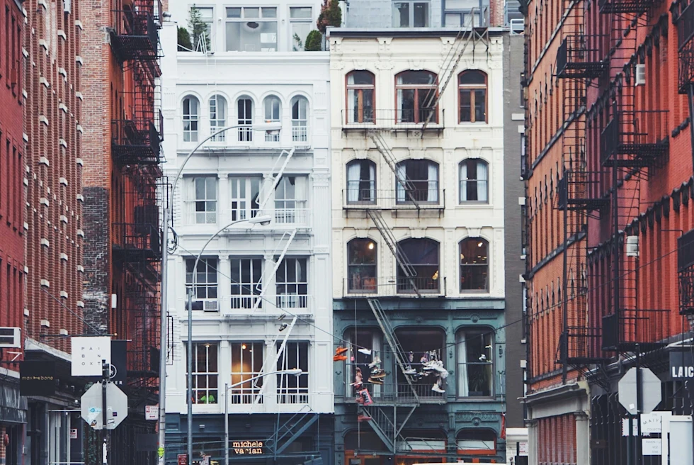 Yellow taxi cab in Soho