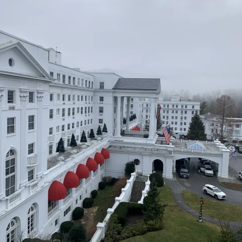 The Greenbrier America's Resort entrance drive