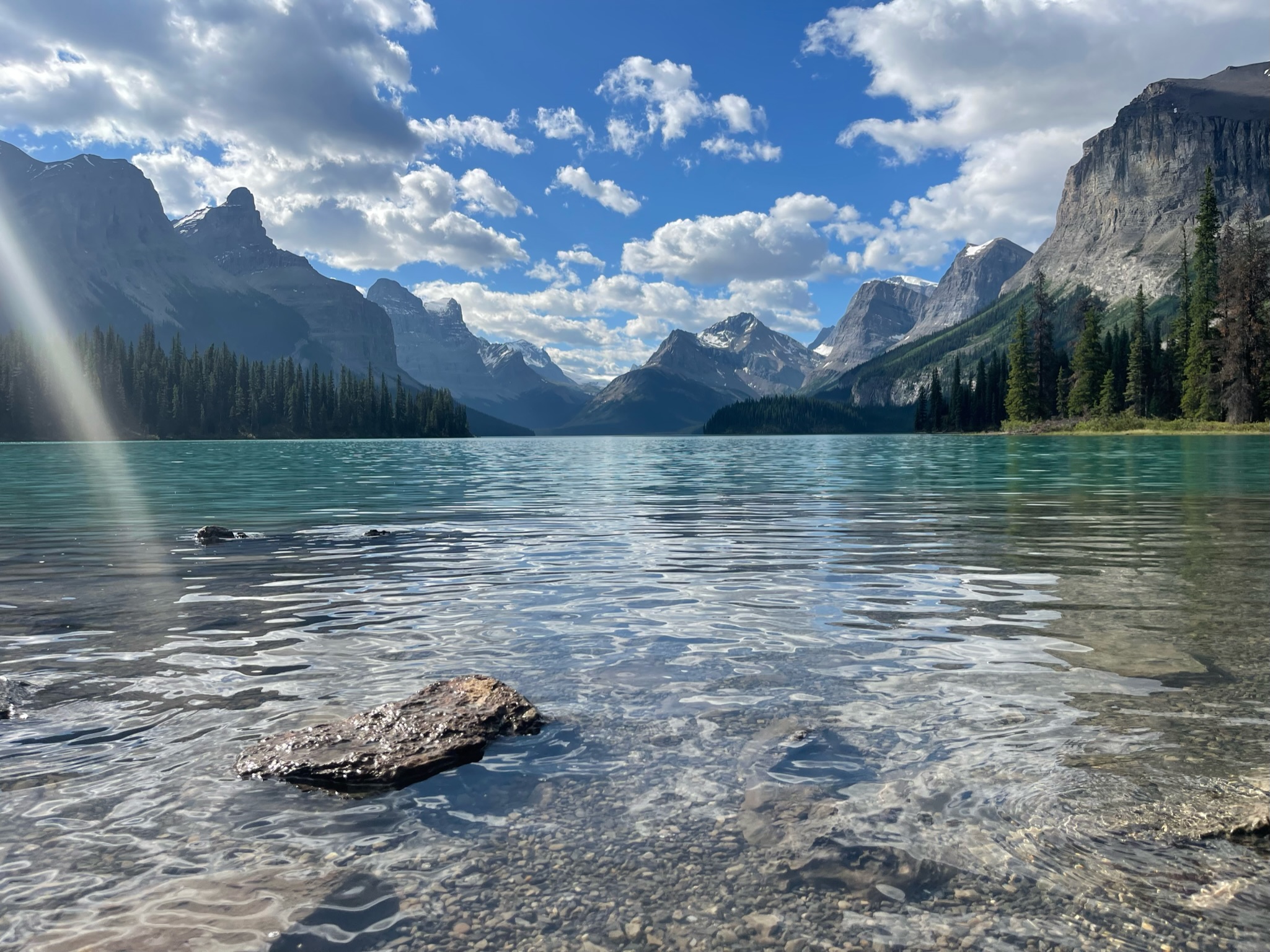 Maligne Lake in Jasper National Park.