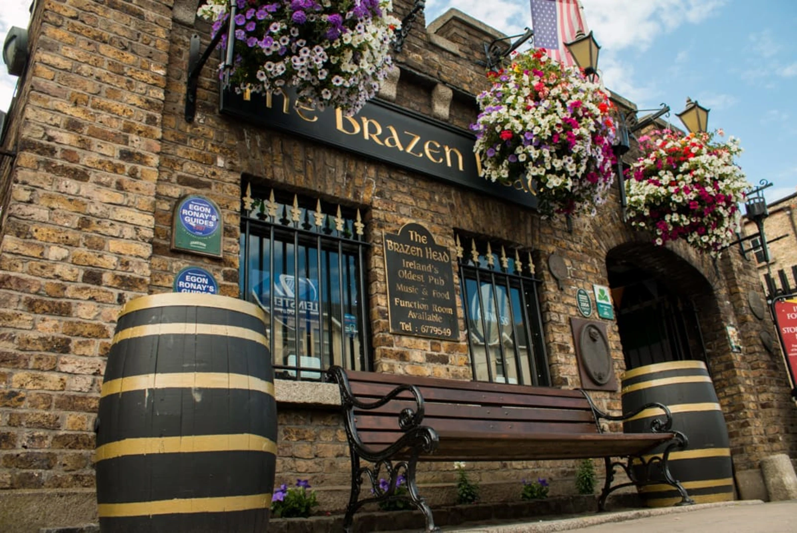 Brazen Head in Ireland is the oldest pub in Dublin.