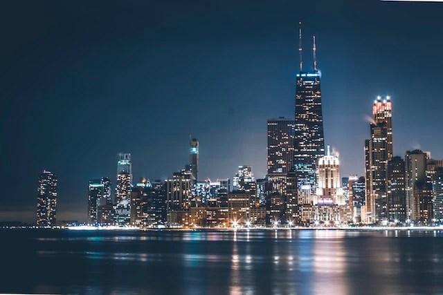 Chicago City at night 
