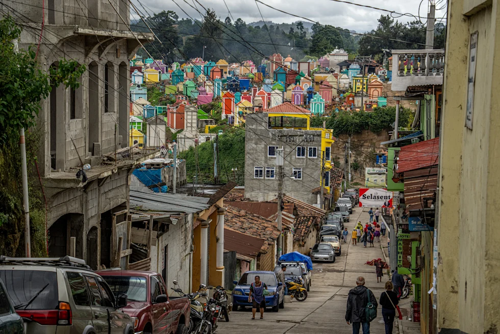 Chichicastenango market in Guatemala.