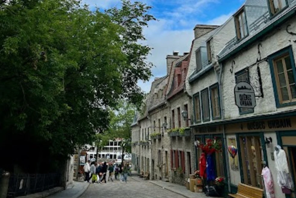 A street in Quebec. 
