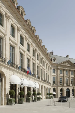 Grand exterior of the Ritz Paris hotel, one of the 5 best central Paris hotels
