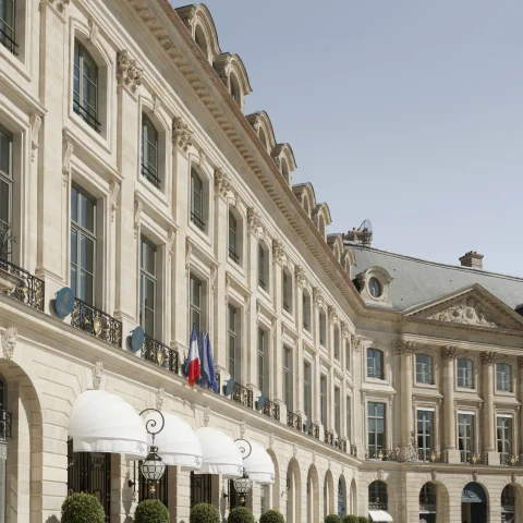 Grand exterior of the Ritz Paris hotel, one of the 5 best central Paris hotels
