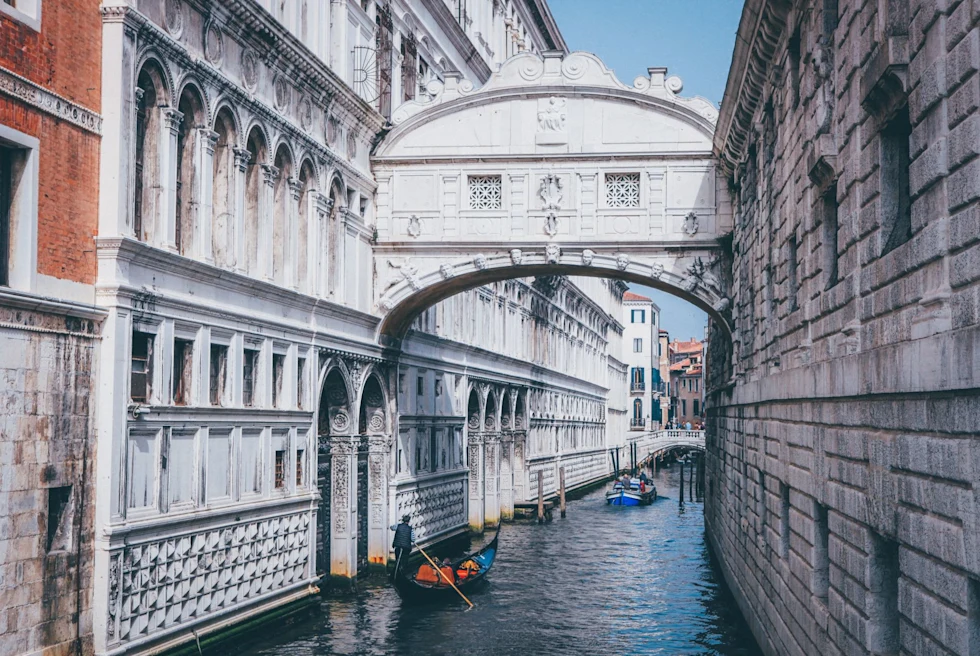 bridge over a canal