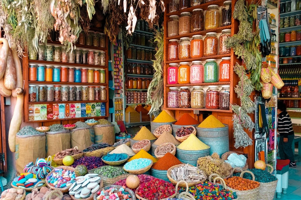 A spices shop in Morocco
