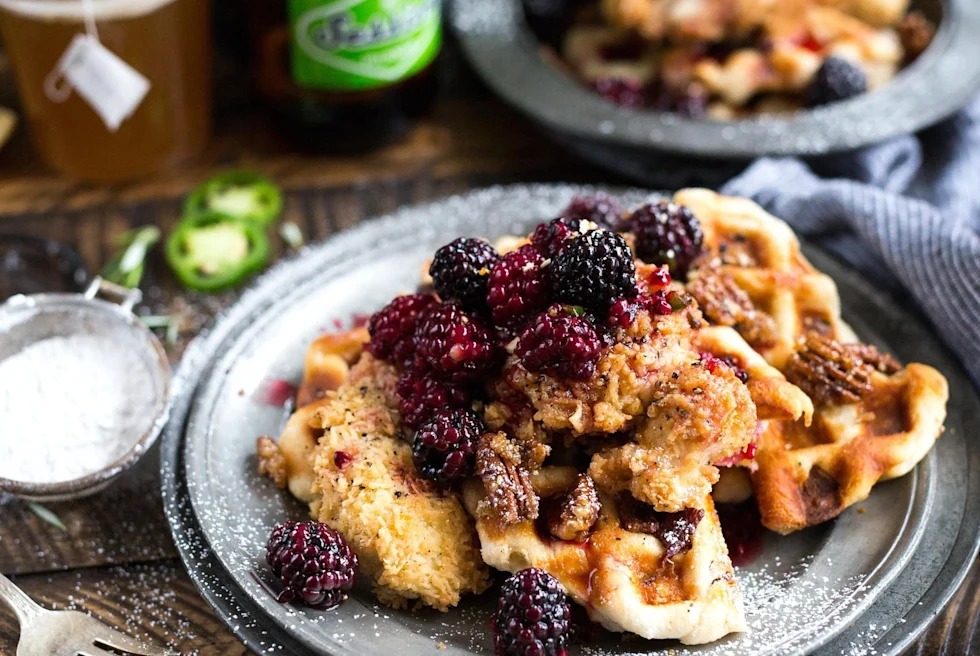 chicken and waffles