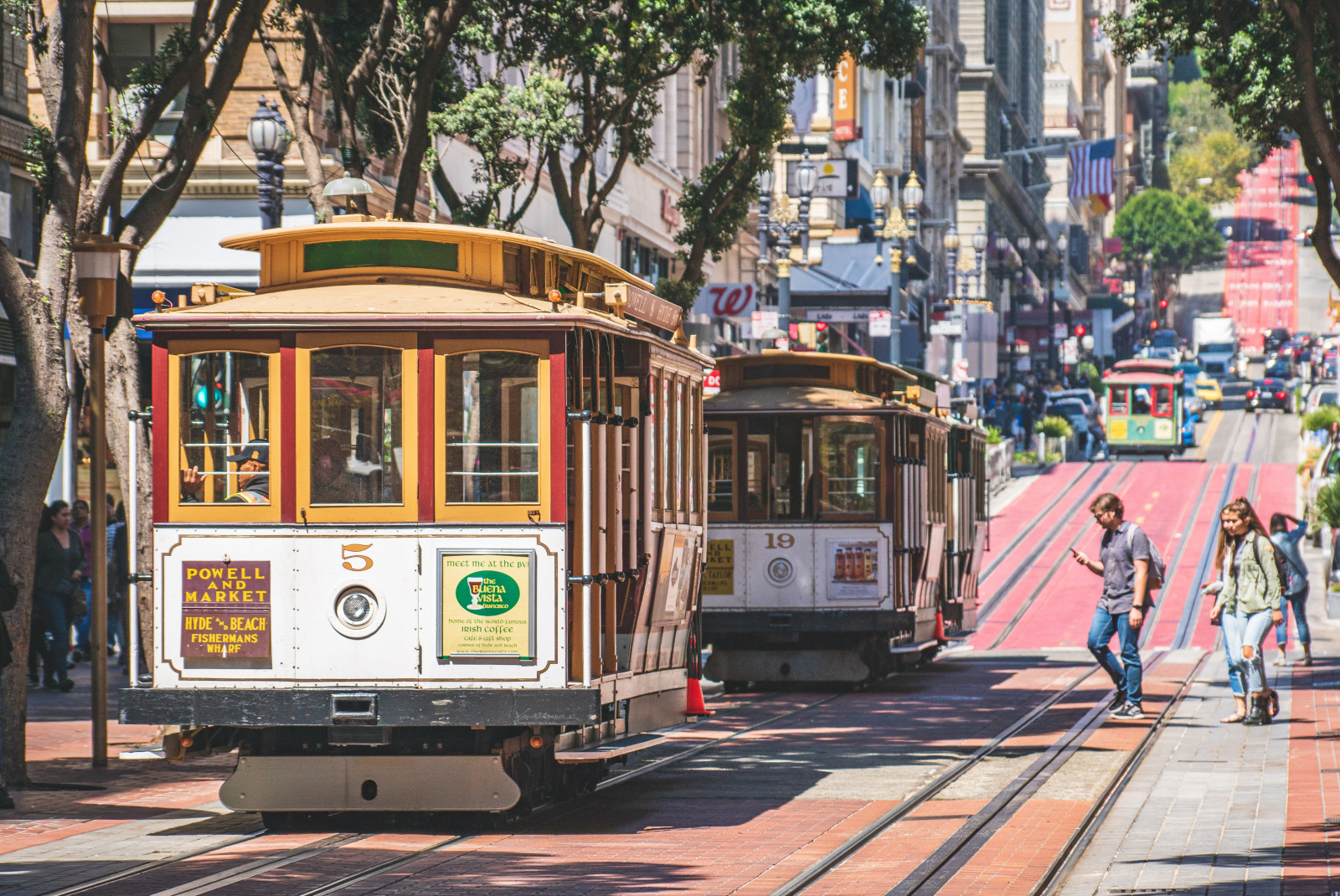 The trolley in San Francisco. 