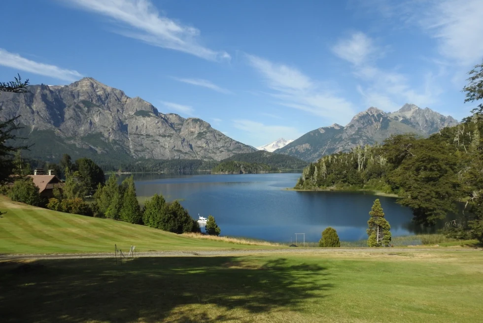 Bariloche hills, lake and mountains. 