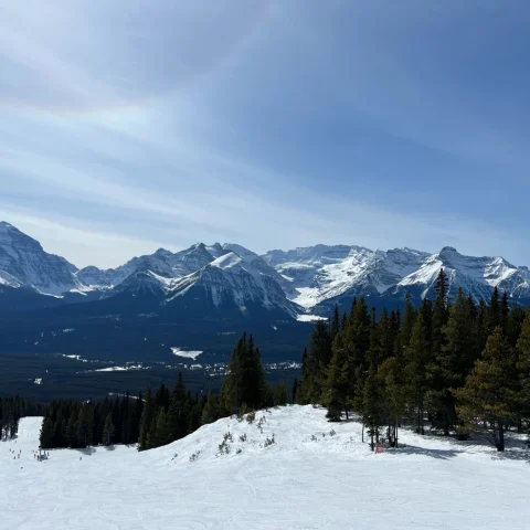 snowy mountain range