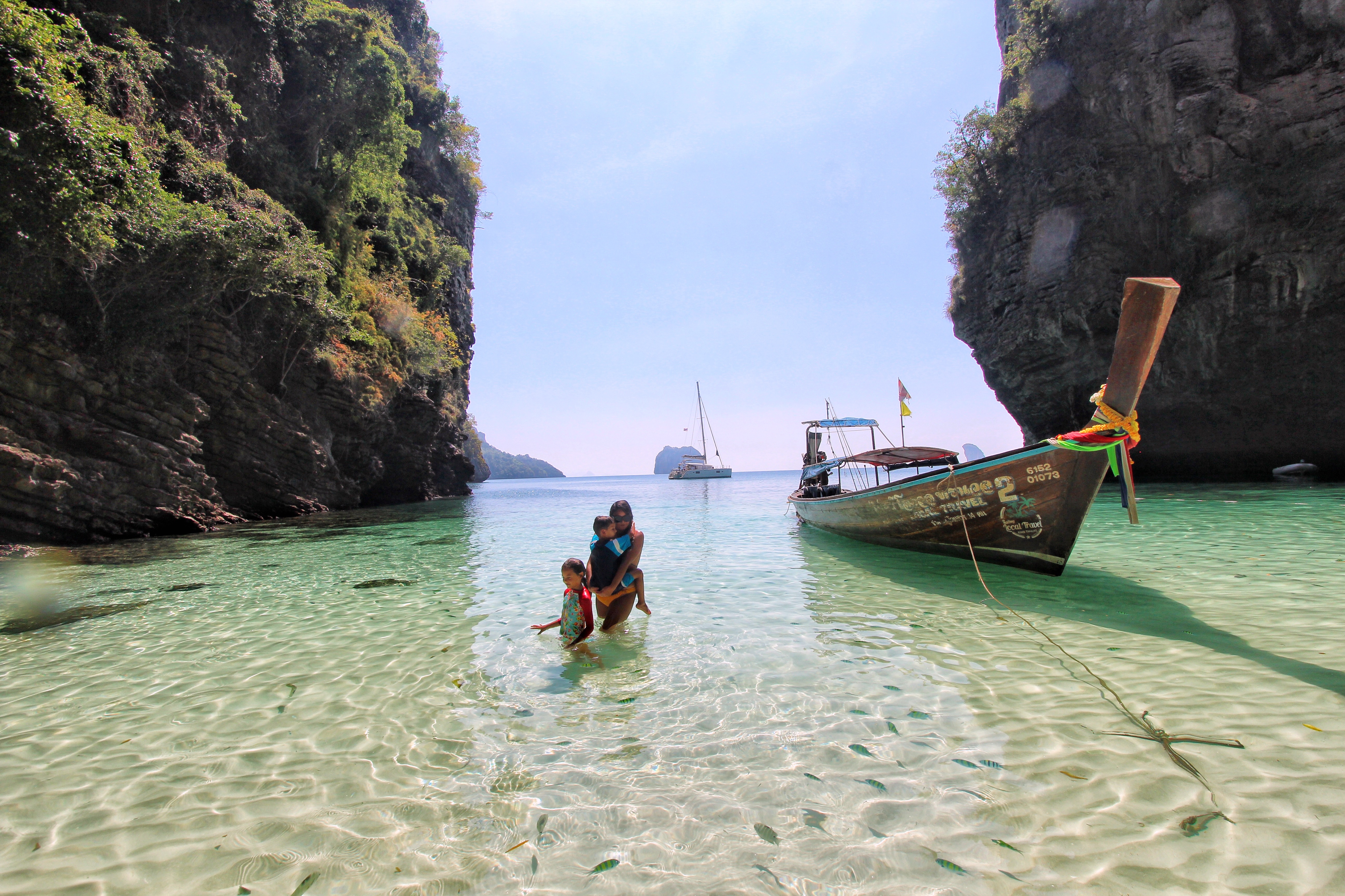 A family of three in Koh Samui.