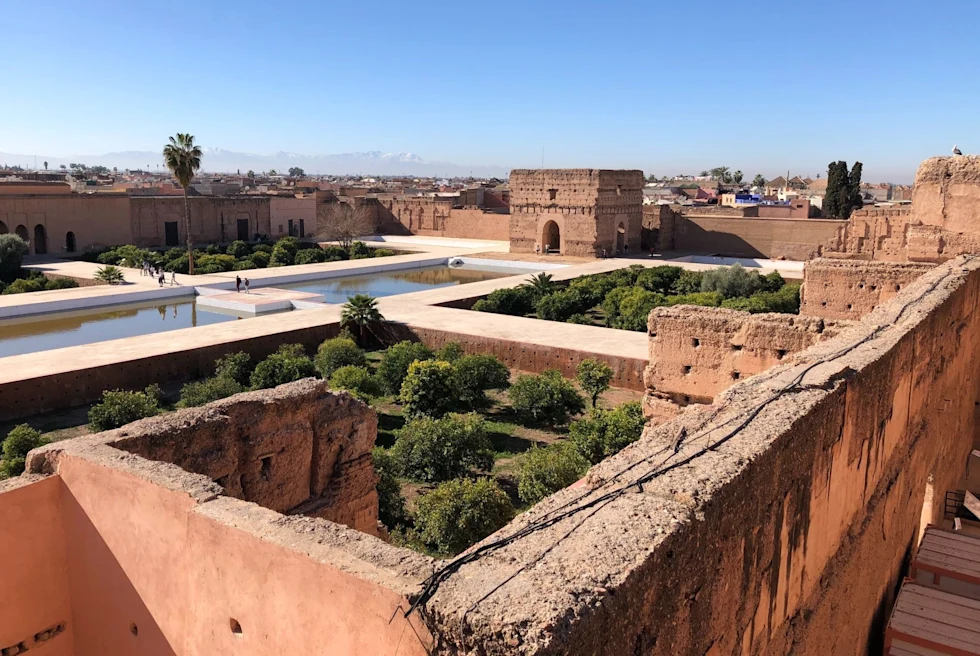 view of rooftops from over a dessert city
