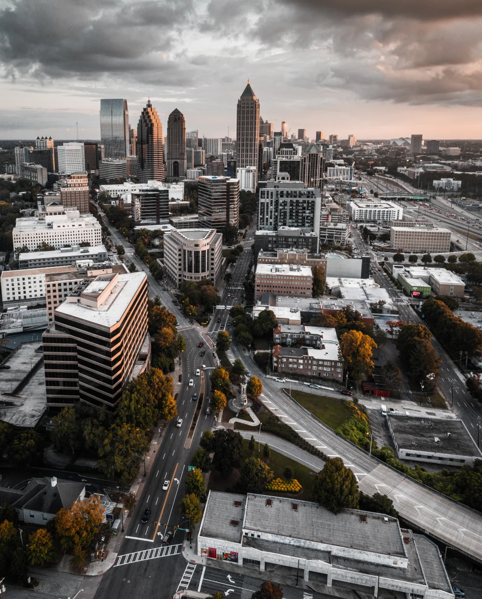Aerial view of Downtown Atlanta