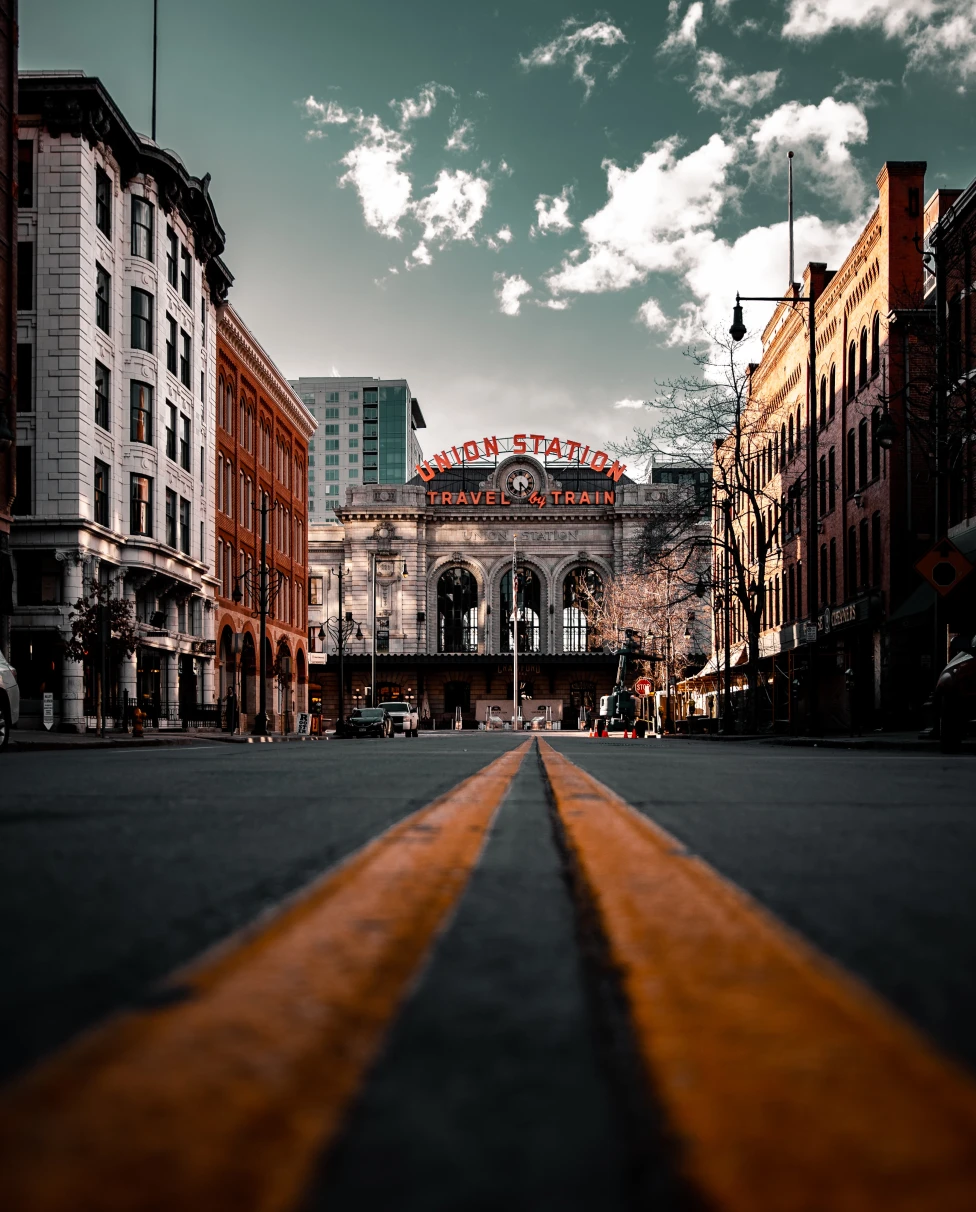 The streets of downtown Denver, Colorado. 